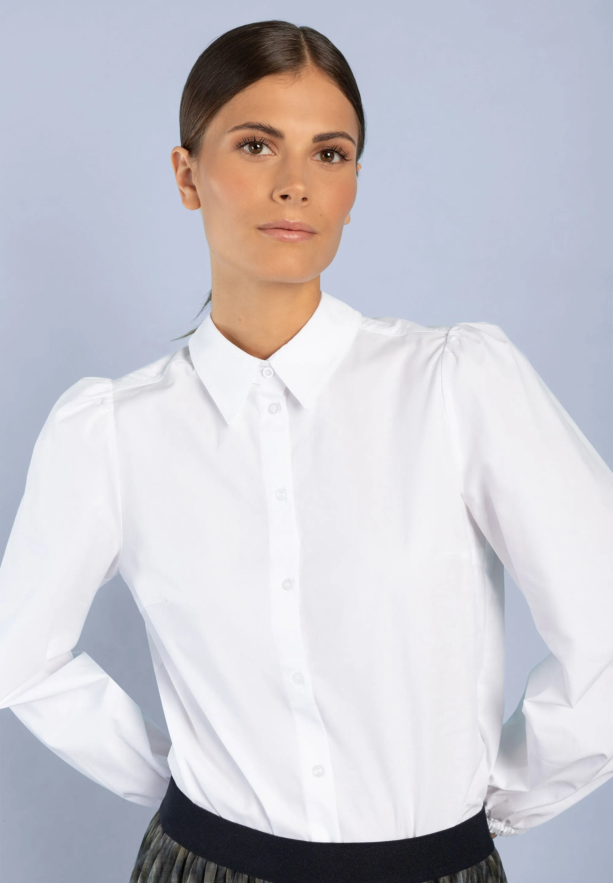 More & More Volume Sleeve Shirt White