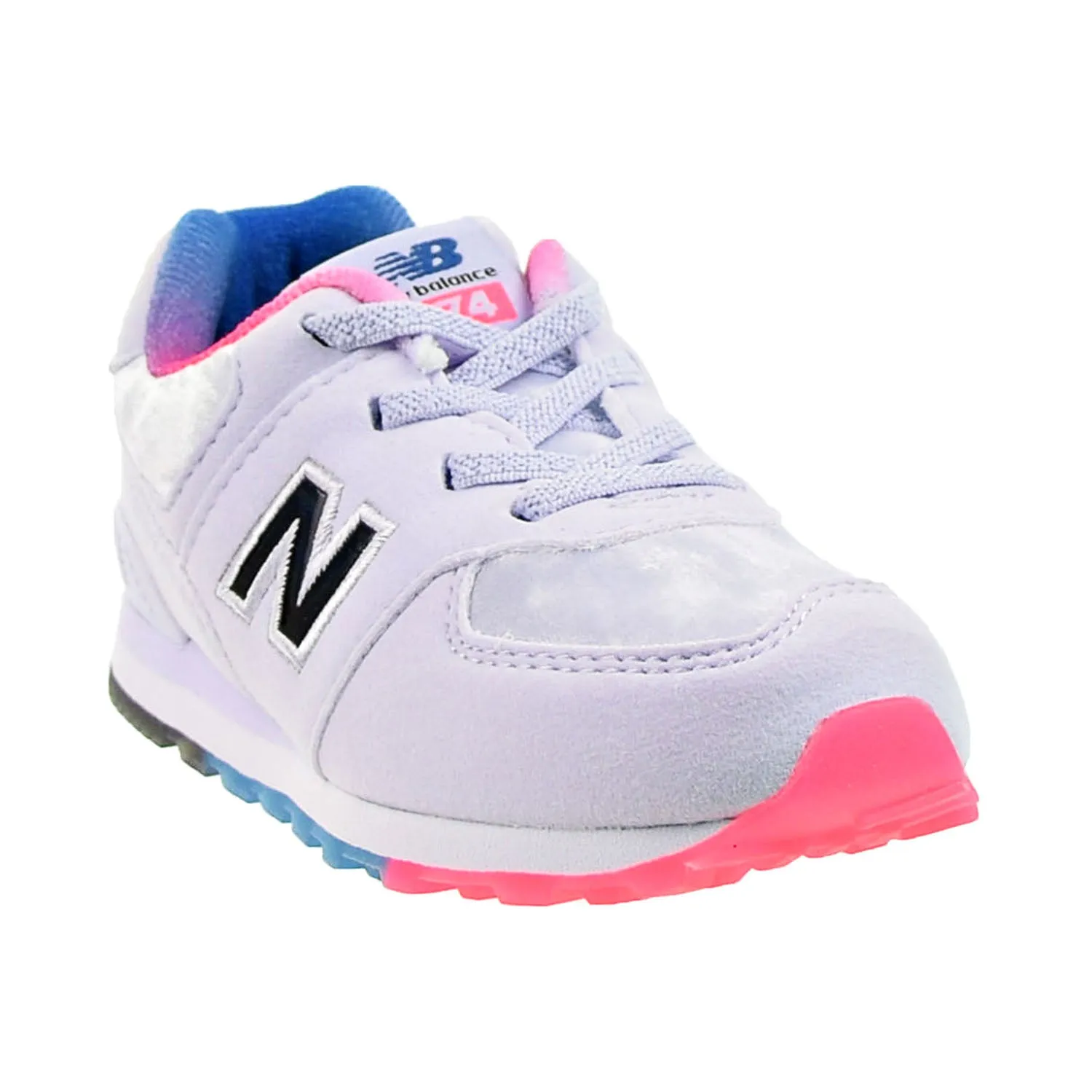 New Balance 574 Toddlers Shoes Silent Grey-White