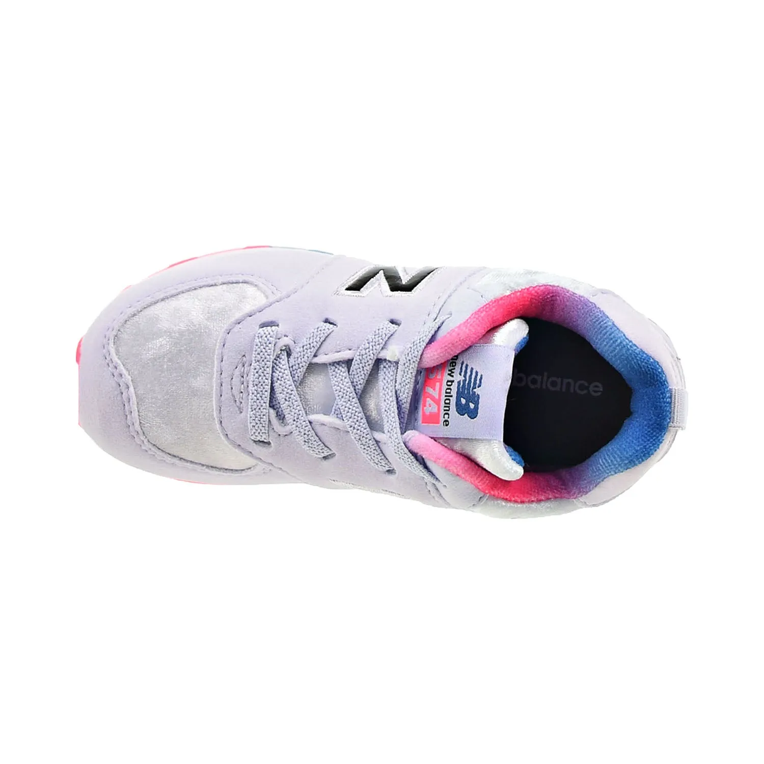 New Balance 574 Toddlers Shoes Silent Grey-White