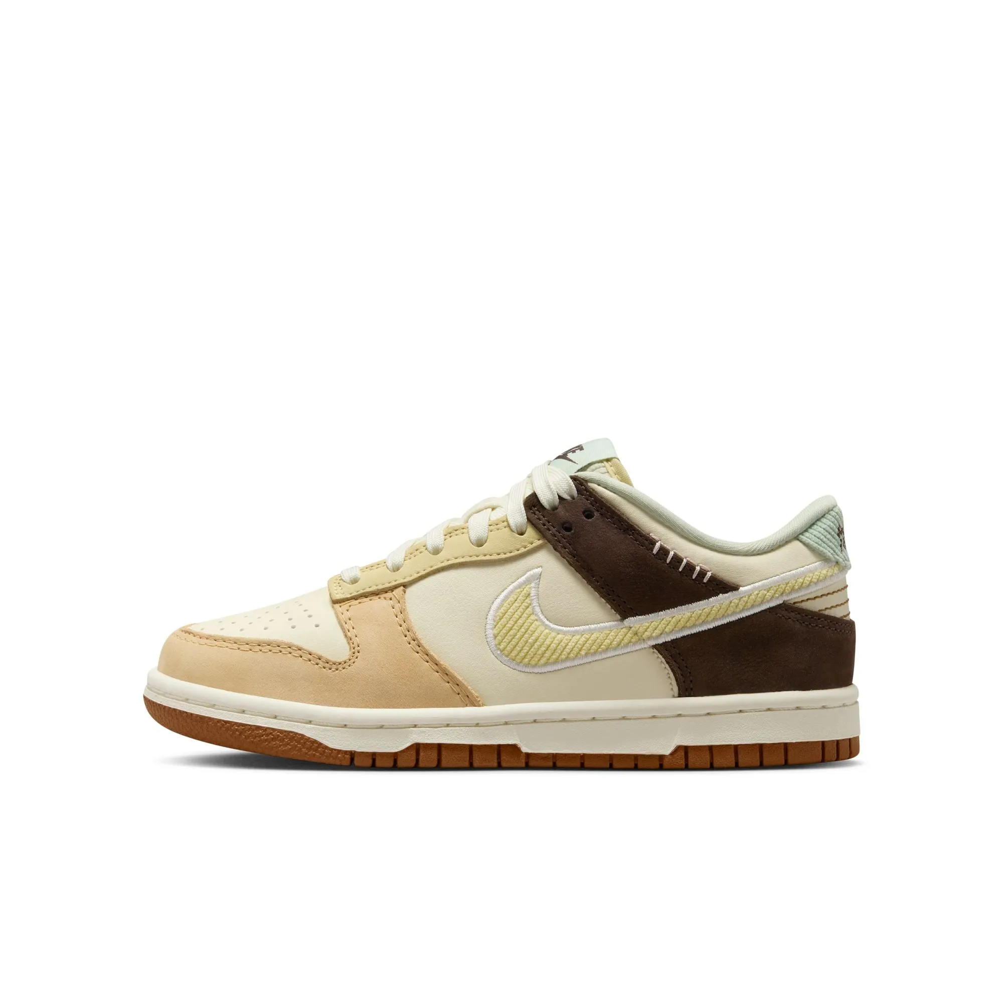 Nike Dunk Low GS - COCONUT MILK/SOFT YELLOW-SAIL-SEAFOAM