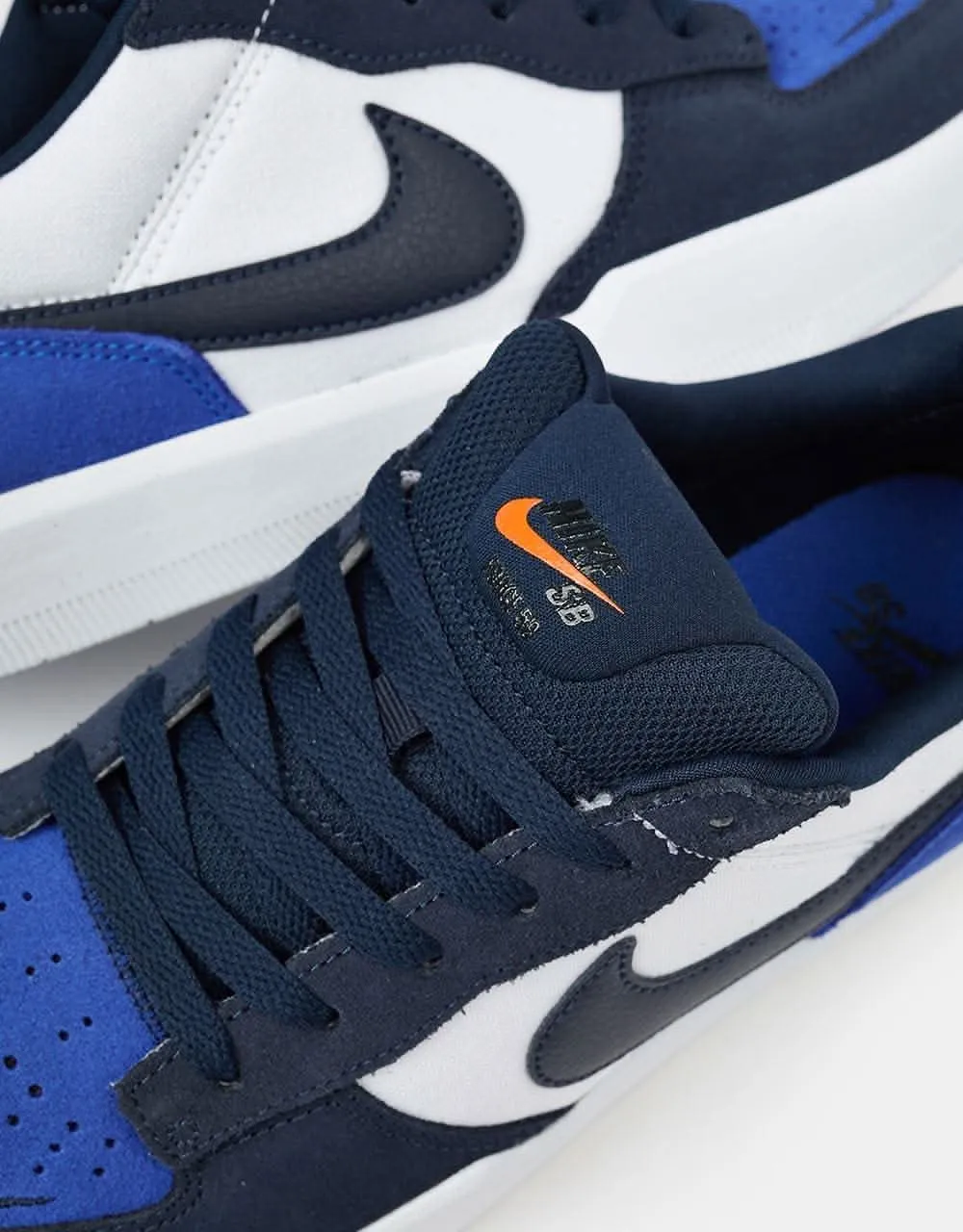 Nike SB Force 58 Skate Shoes - Obsidian/Obsidian-White-Hyper Royal