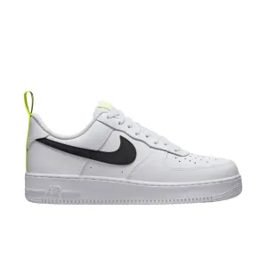 Nike scarpa sneakers da adulti Air Force 1 '07 DZ4510-100 bianco nero giallo evidenziatore