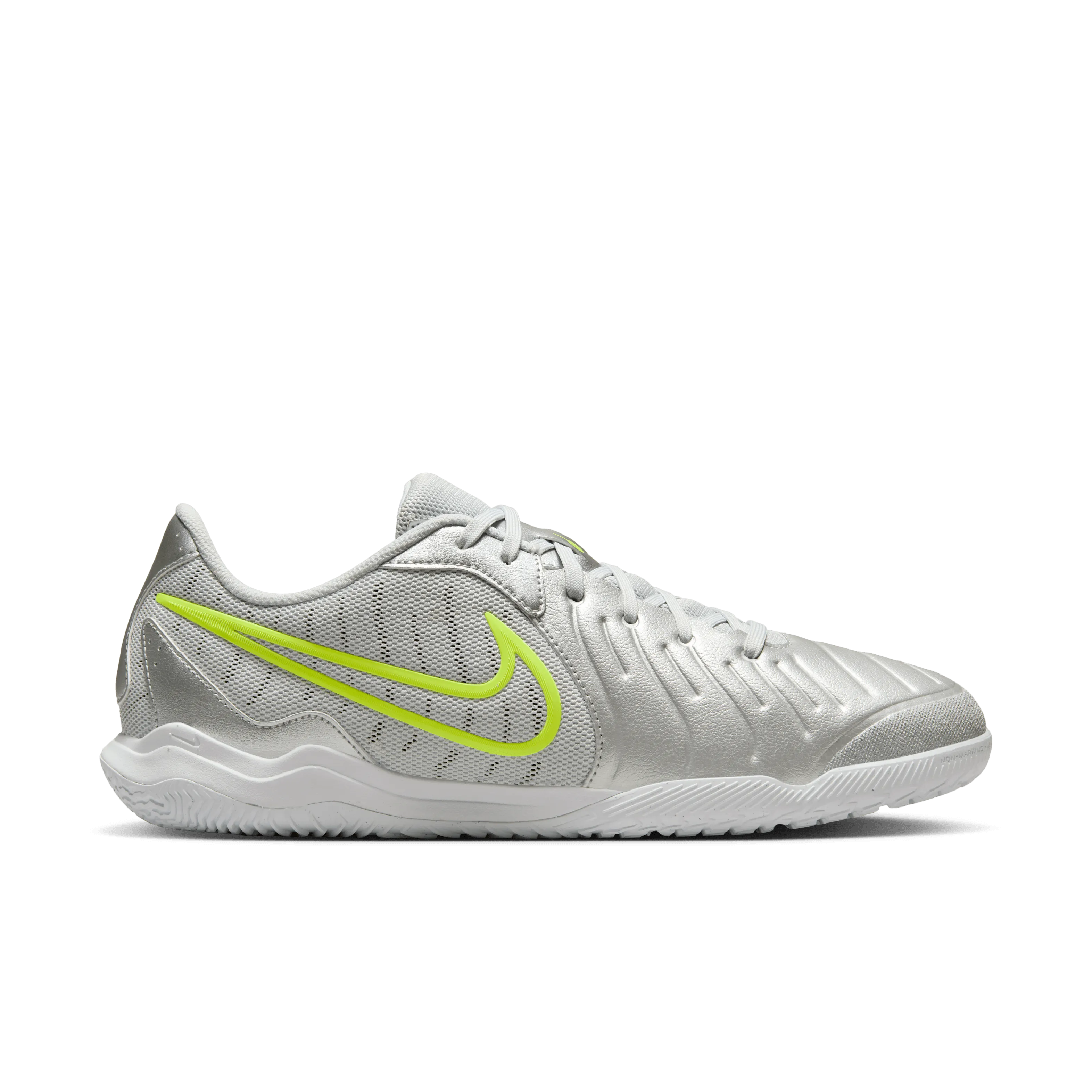 Nike Tiempo Legend 10 Academy IC-Metallic Silver/ White-Volt