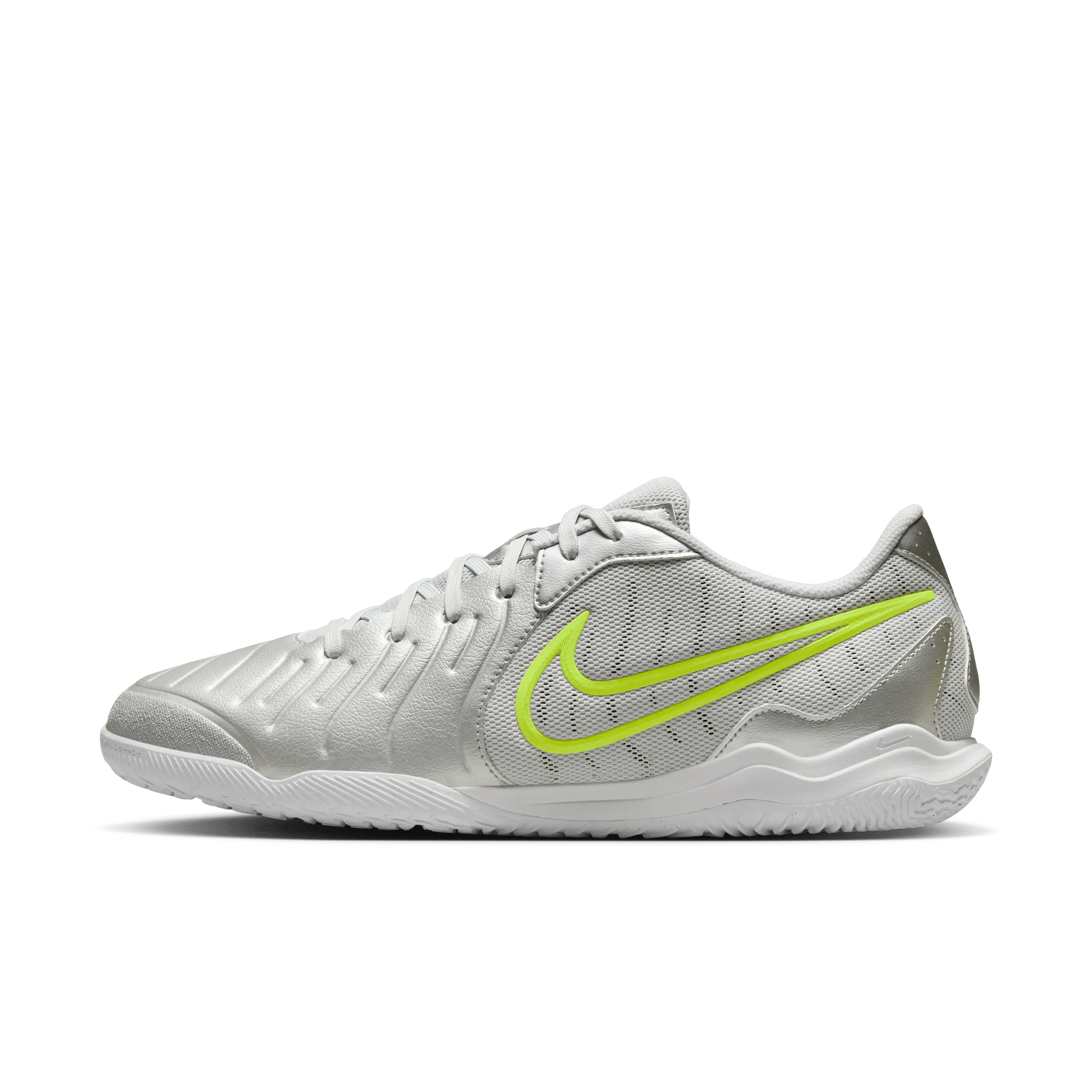 Nike Tiempo Legend 10 Academy IC-Metallic Silver/ White-Volt