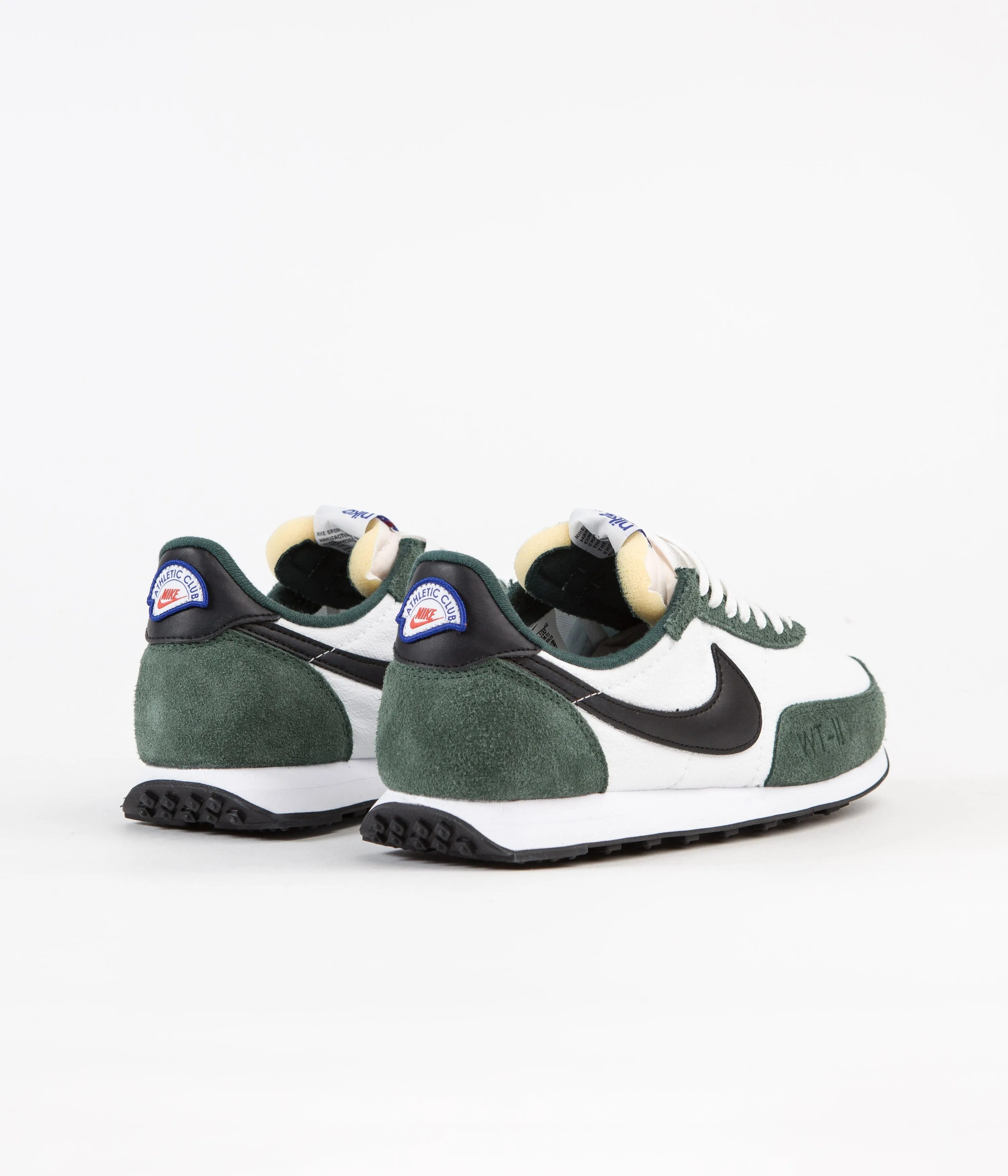 Nike Waffle Trainer 2 Shoes - White / Black - Pro Green - Hyper Royal