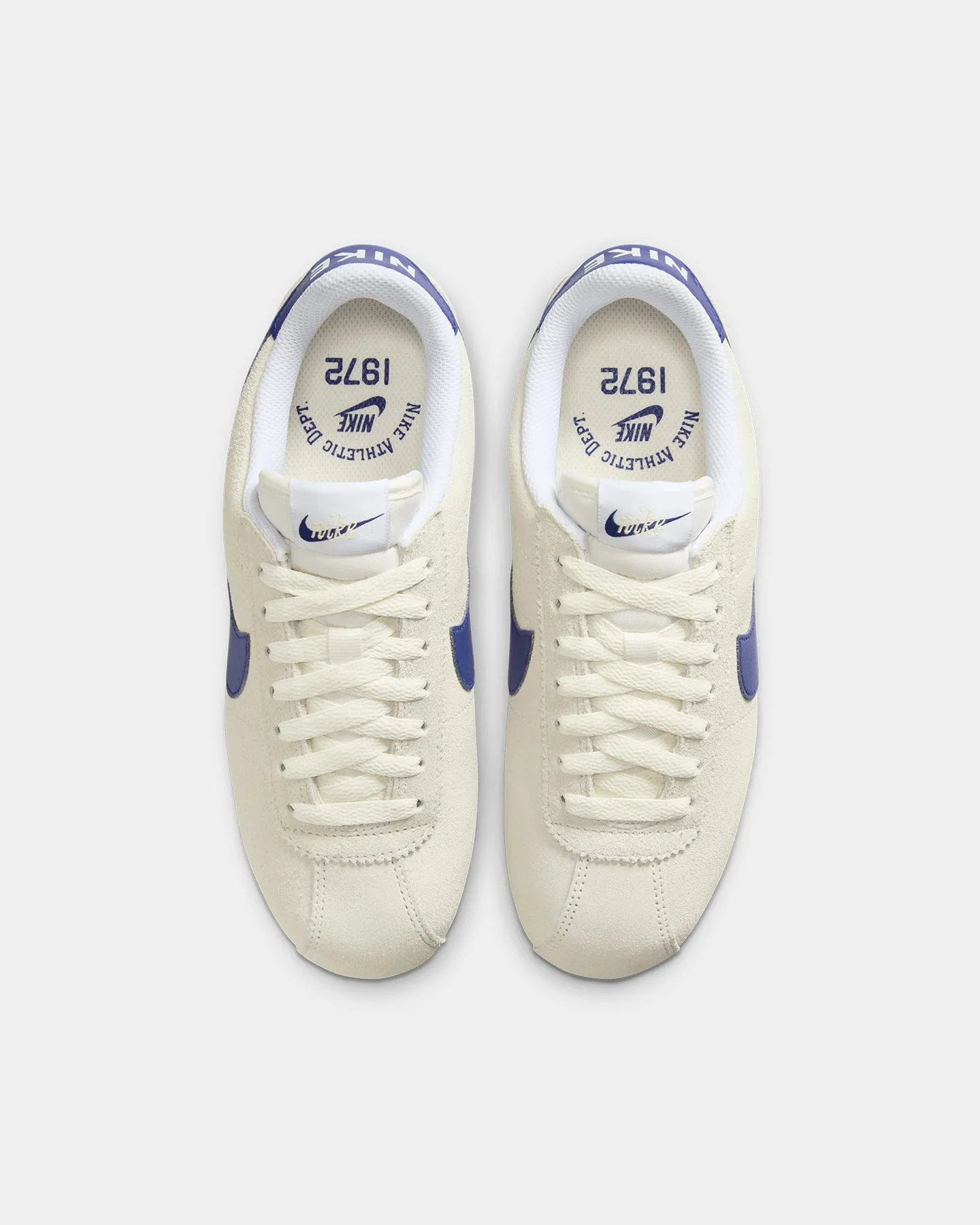 Nike Women's Cortez NCPS "Athletic Department" Pale Ivory/Deep Royal Blue