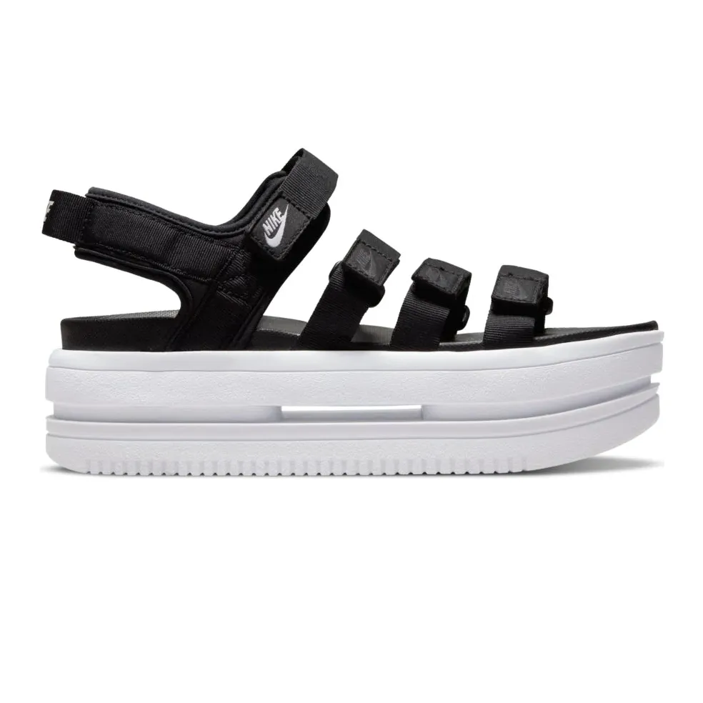 Nike Women's Icon Classic Sandal Shoes - Black / White