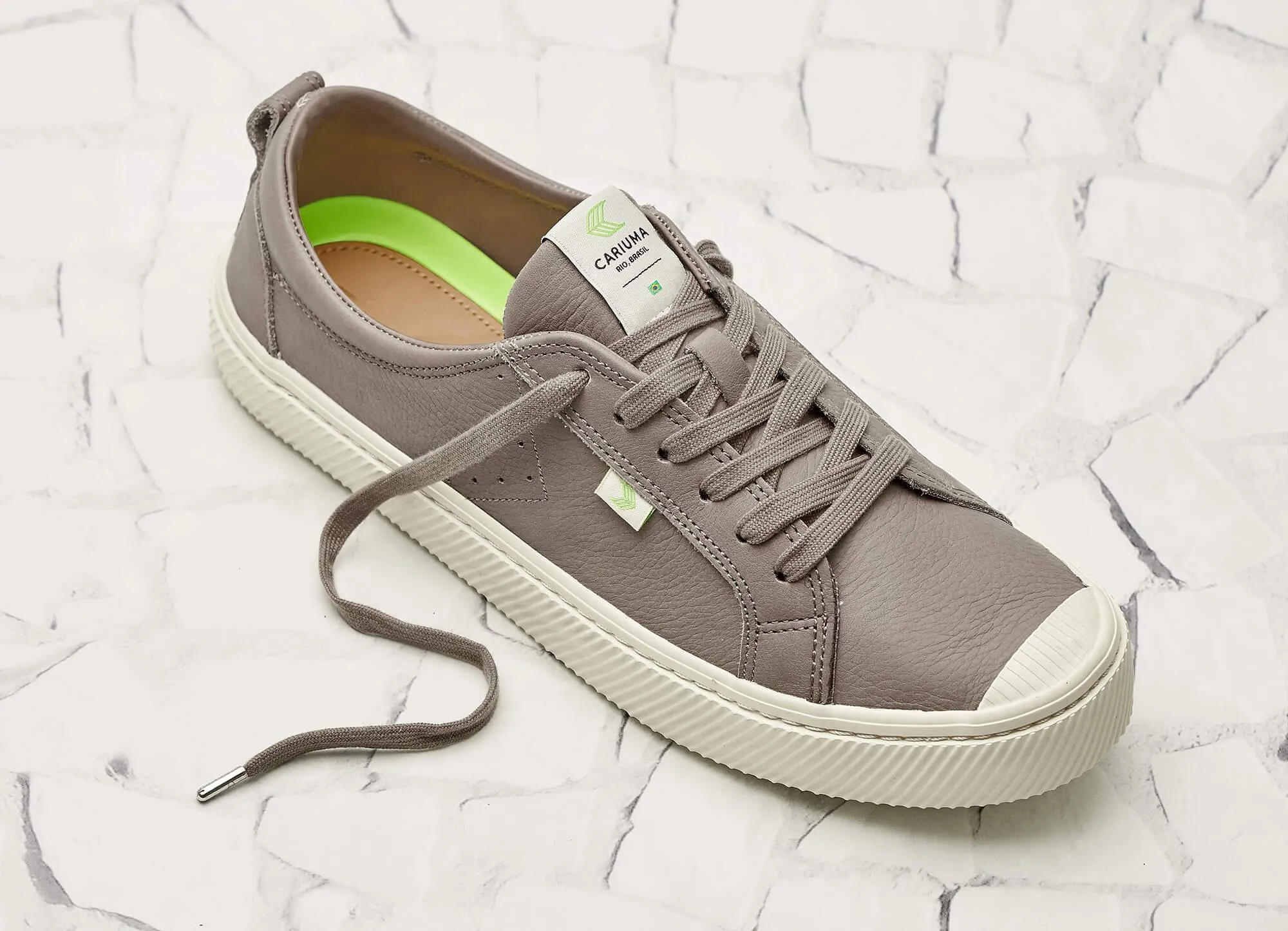 OCA Low Grey Premium Leather Sneaker Men