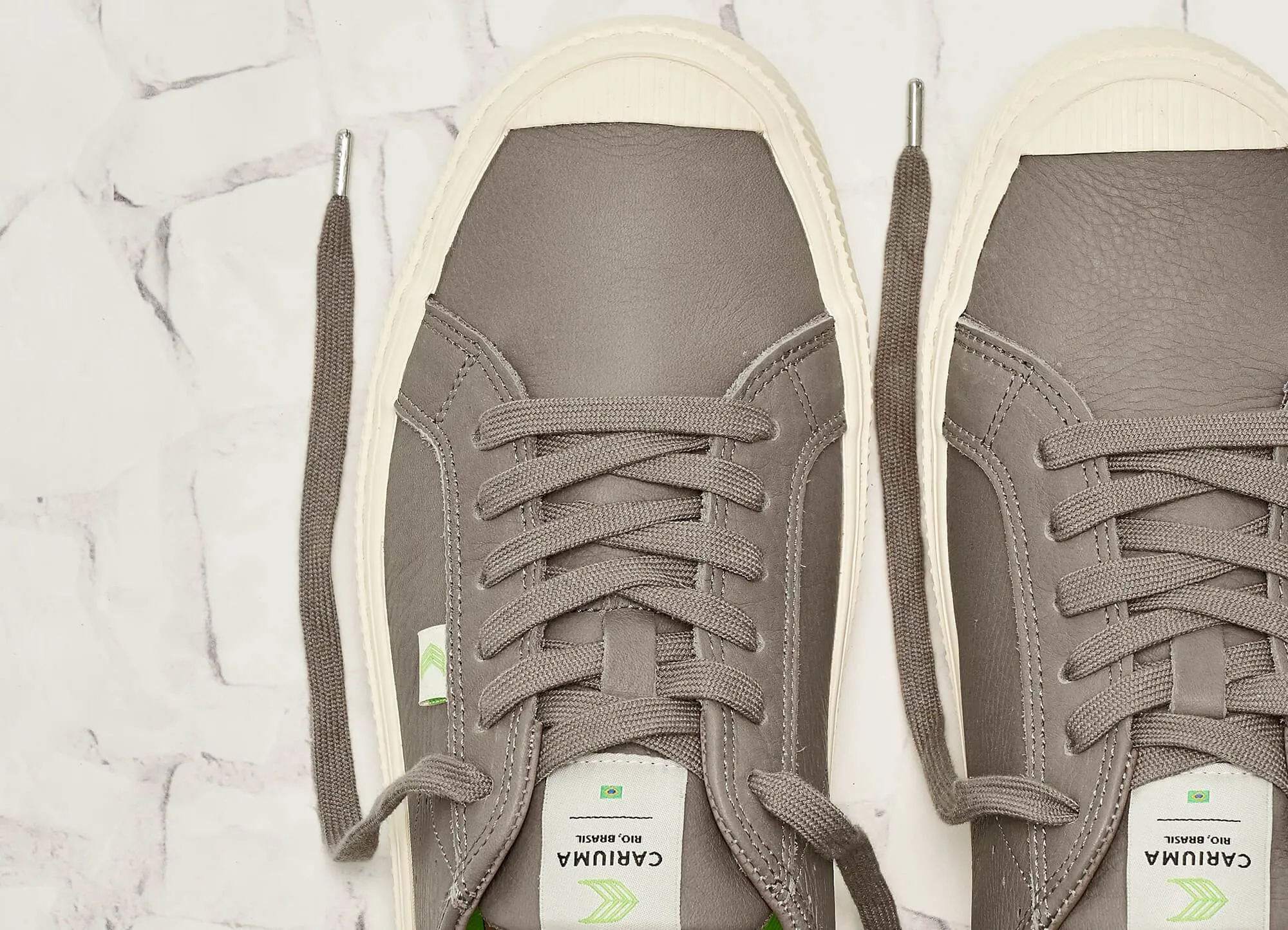 OCA Low Grey Premium Leather Sneaker Men