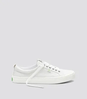 OCA Low Off White Canvas Sneaker Women