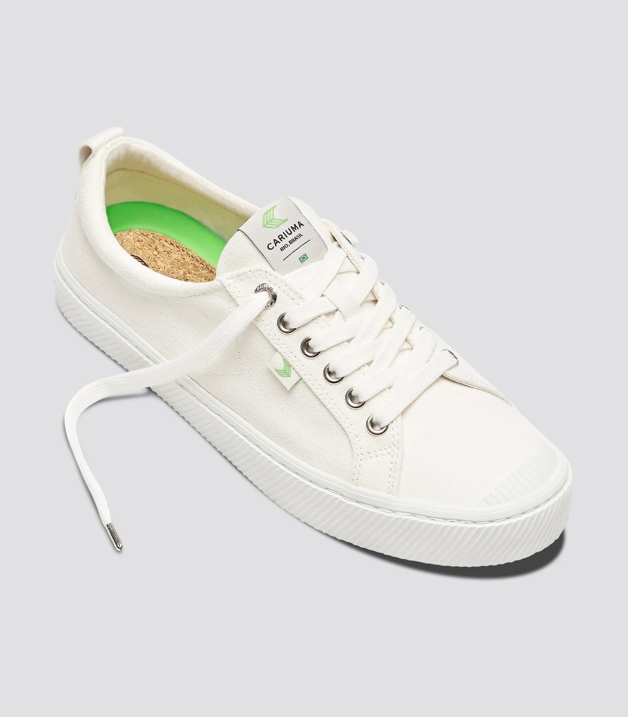 OCA Low Off White Canvas Sneaker Women