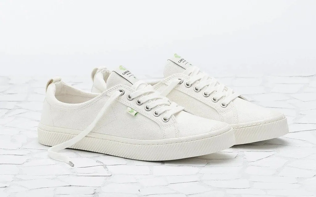 OCA Low Off White Canvas Sneaker Women