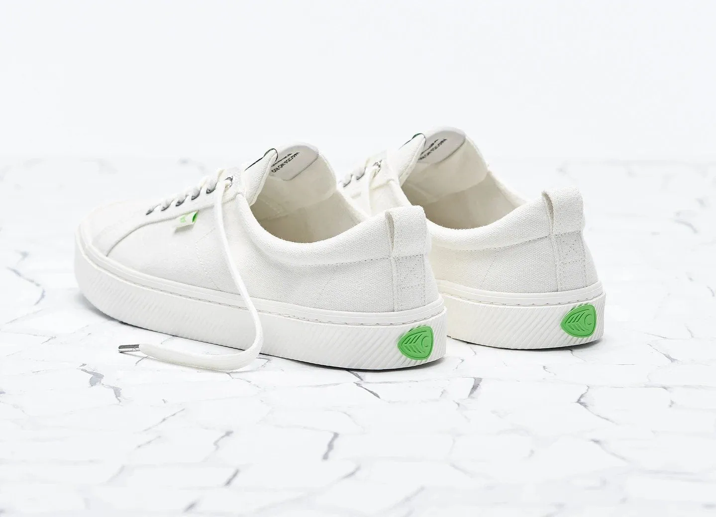 OCA Low Off White Canvas Sneaker Women