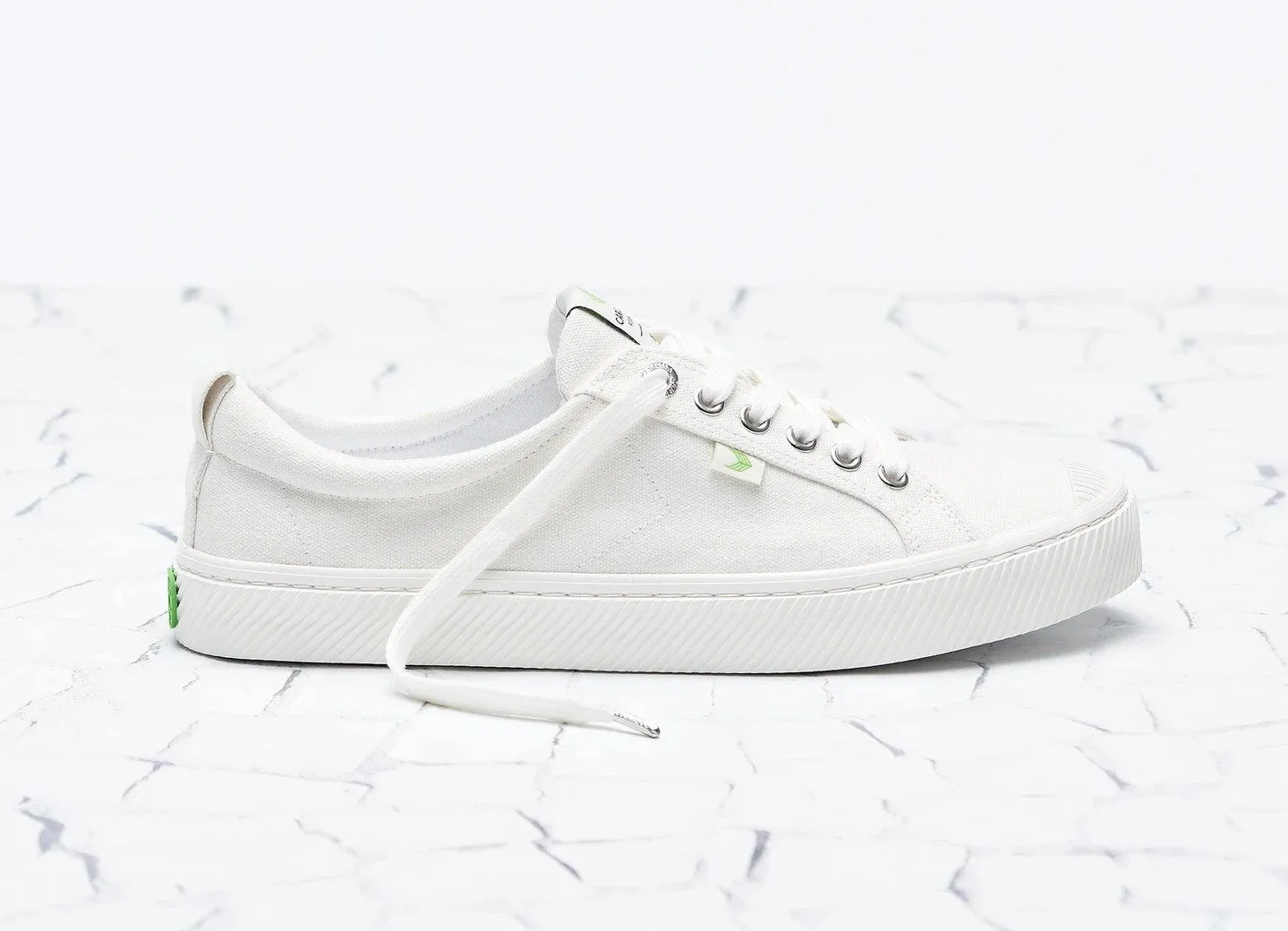 OCA Low Off White Canvas Sneaker Women