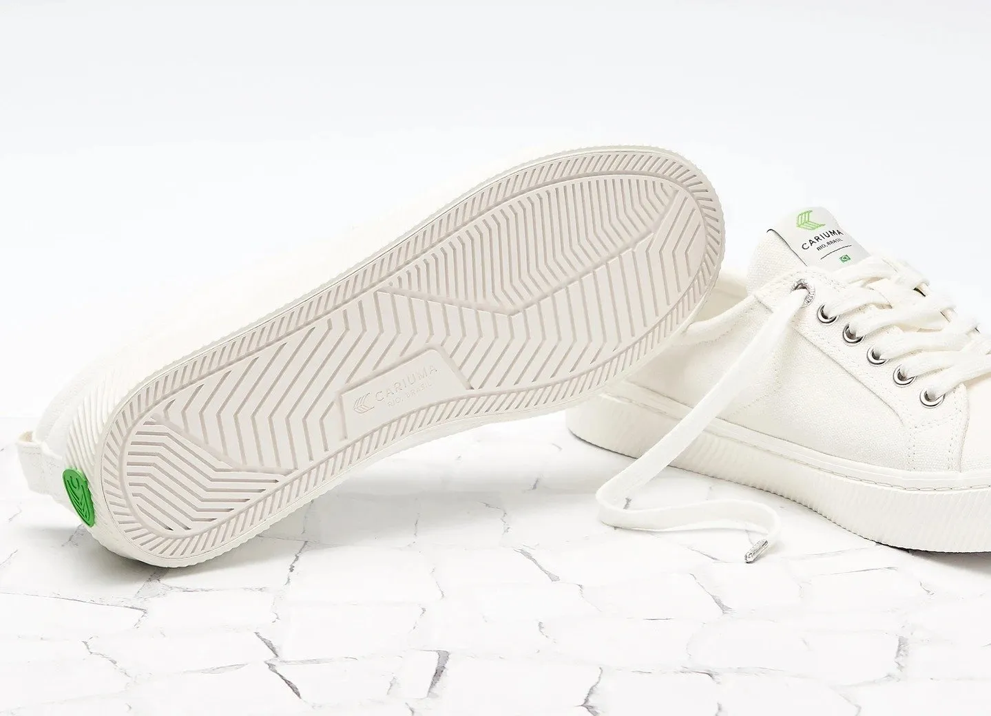 OCA Low Off White Canvas Sneaker Women