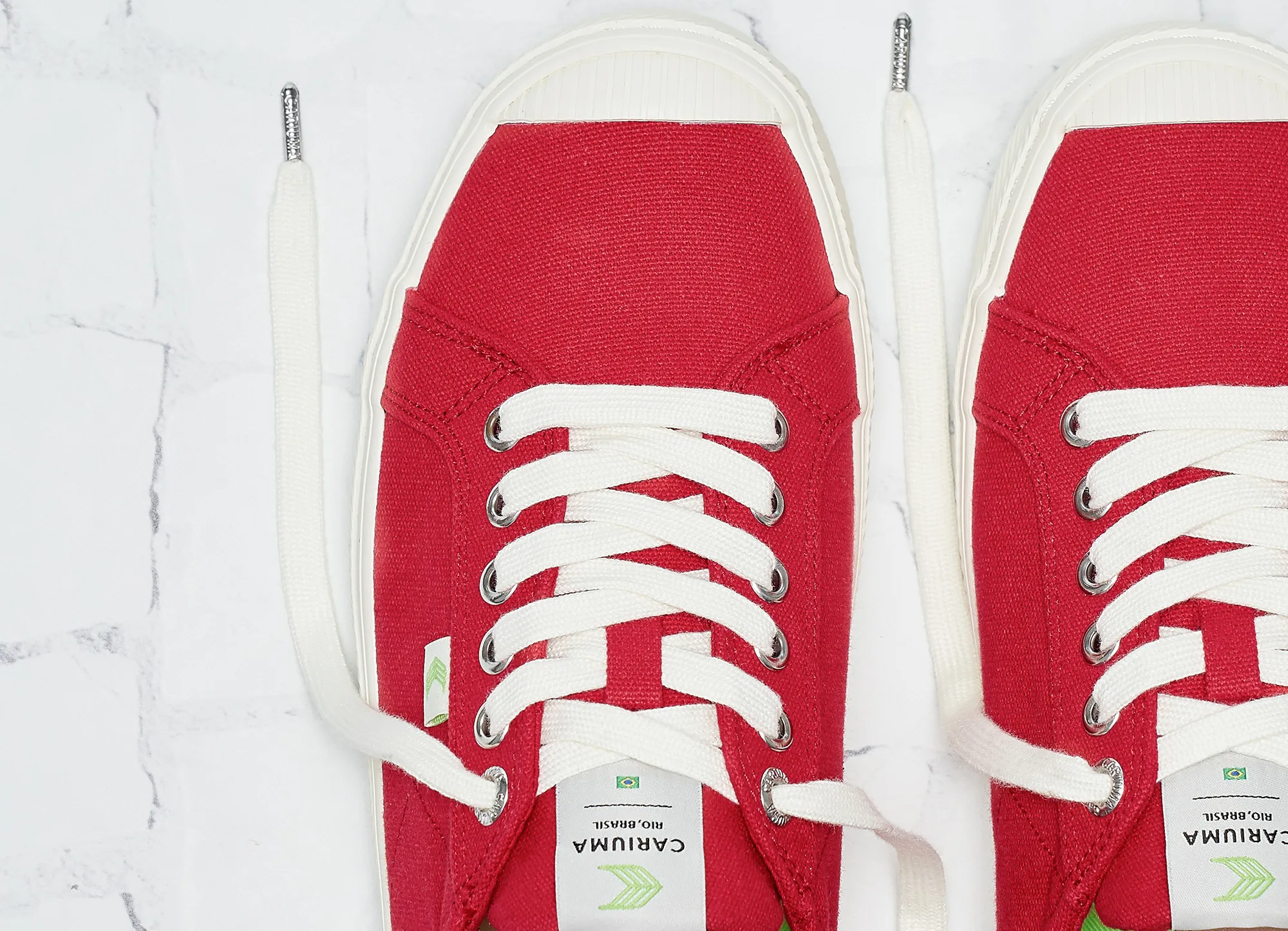 OCA Low Red Canvas Sneaker Women