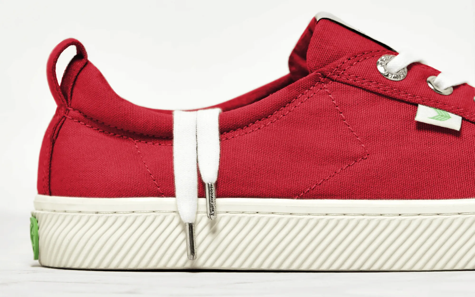 OCA Low Red Canvas Sneaker Women