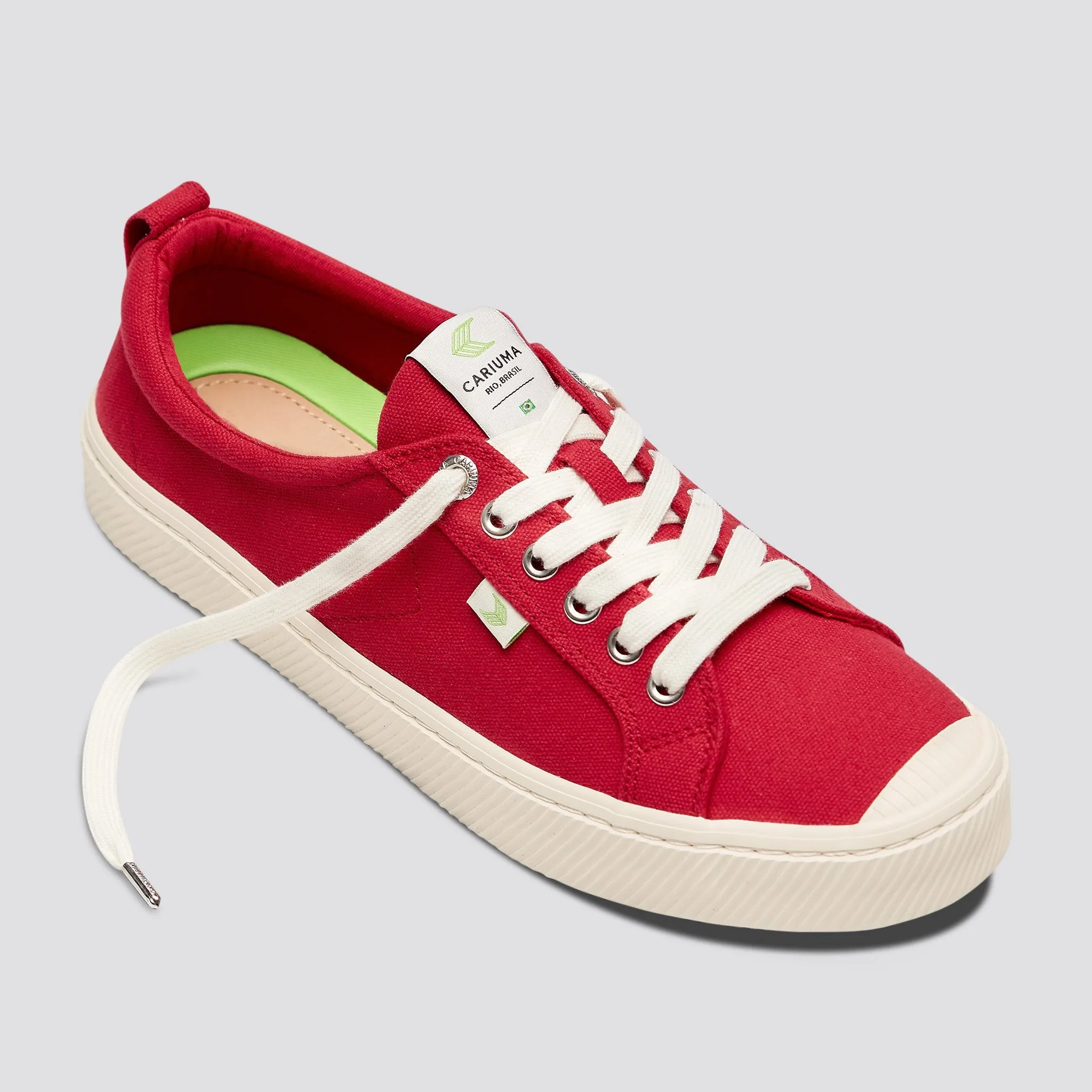 OCA Low Red Canvas Sneaker Women