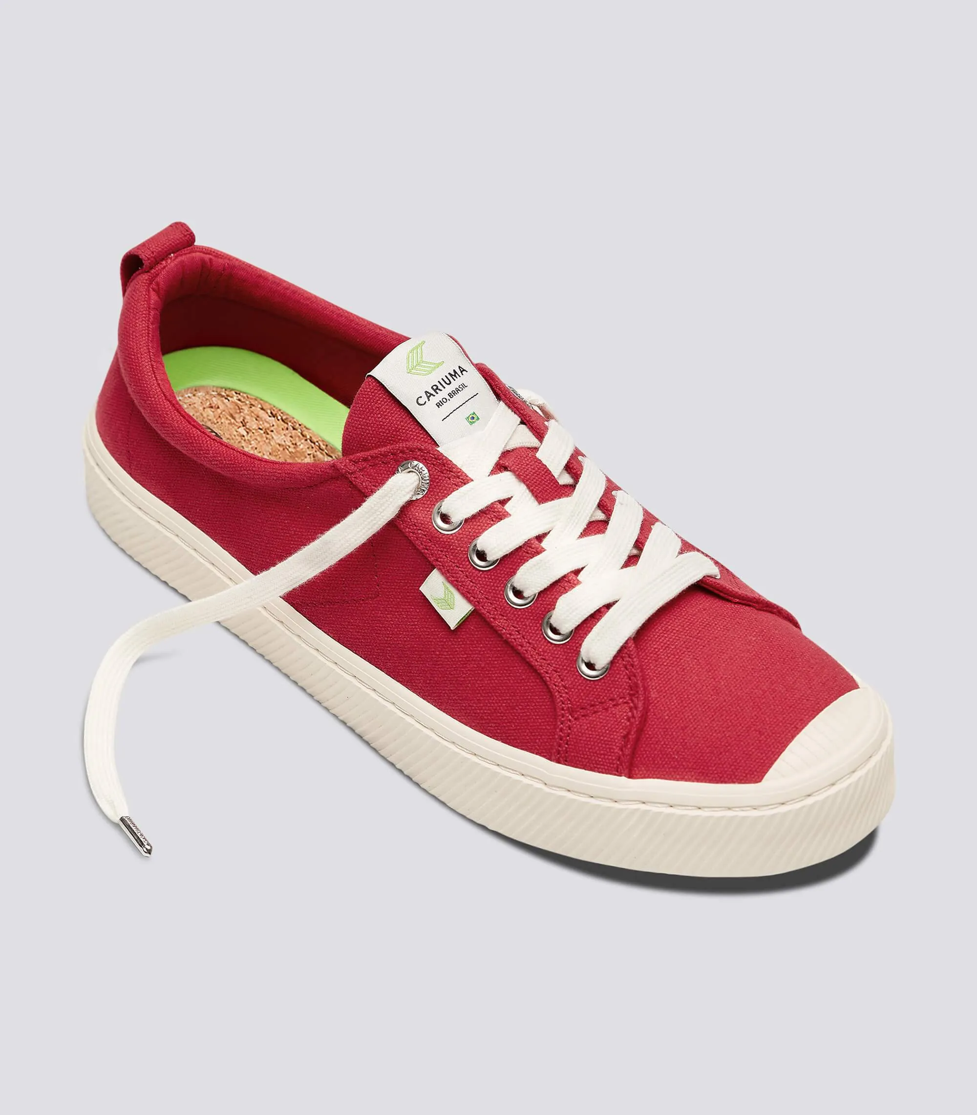 OCA Low Red Canvas Sneaker Women