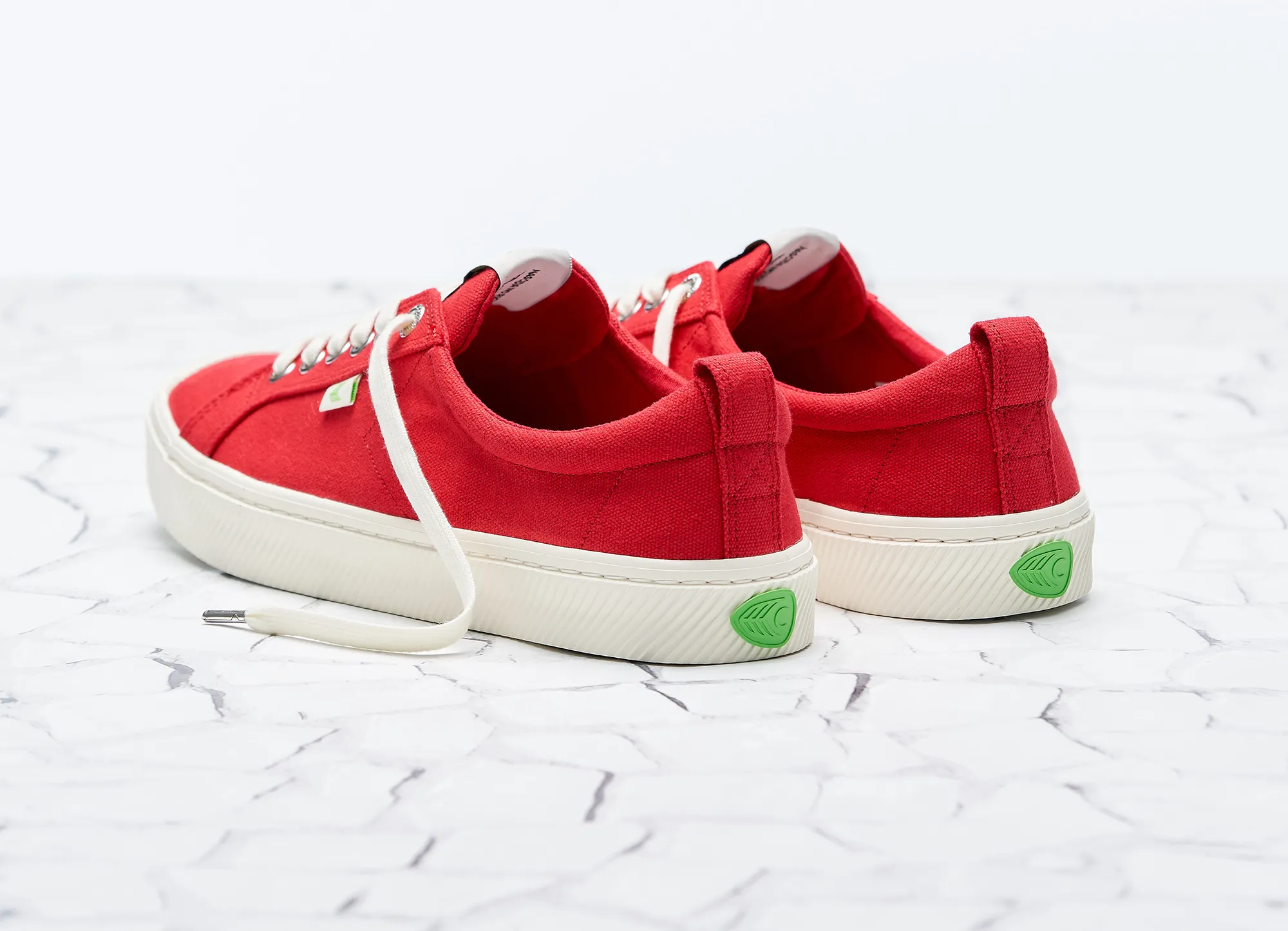 OCA Low Red Canvas Sneaker Women