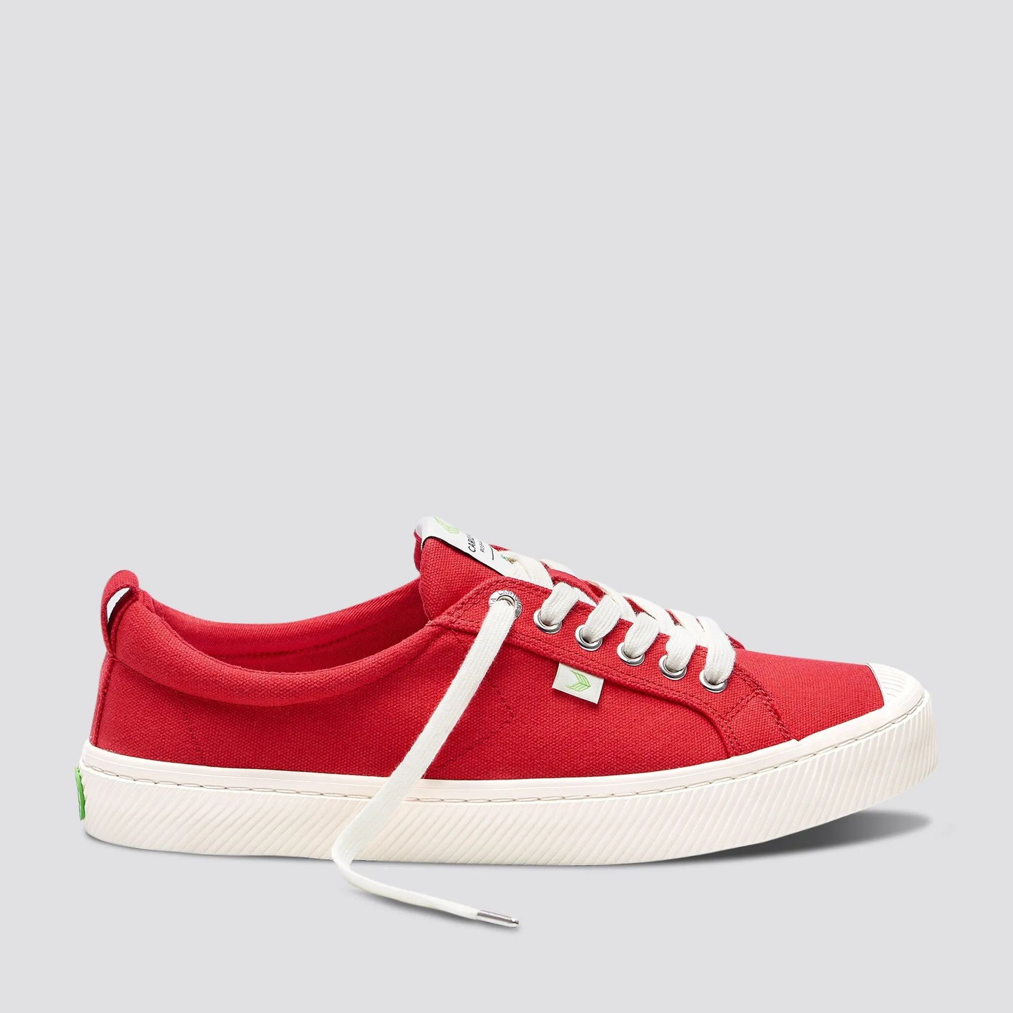 OCA Low Red Canvas Sneaker Women