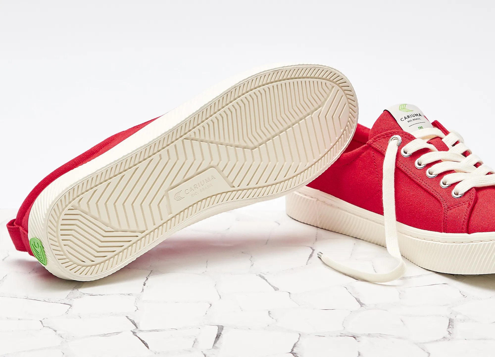 OCA Low Red Canvas Sneaker Women