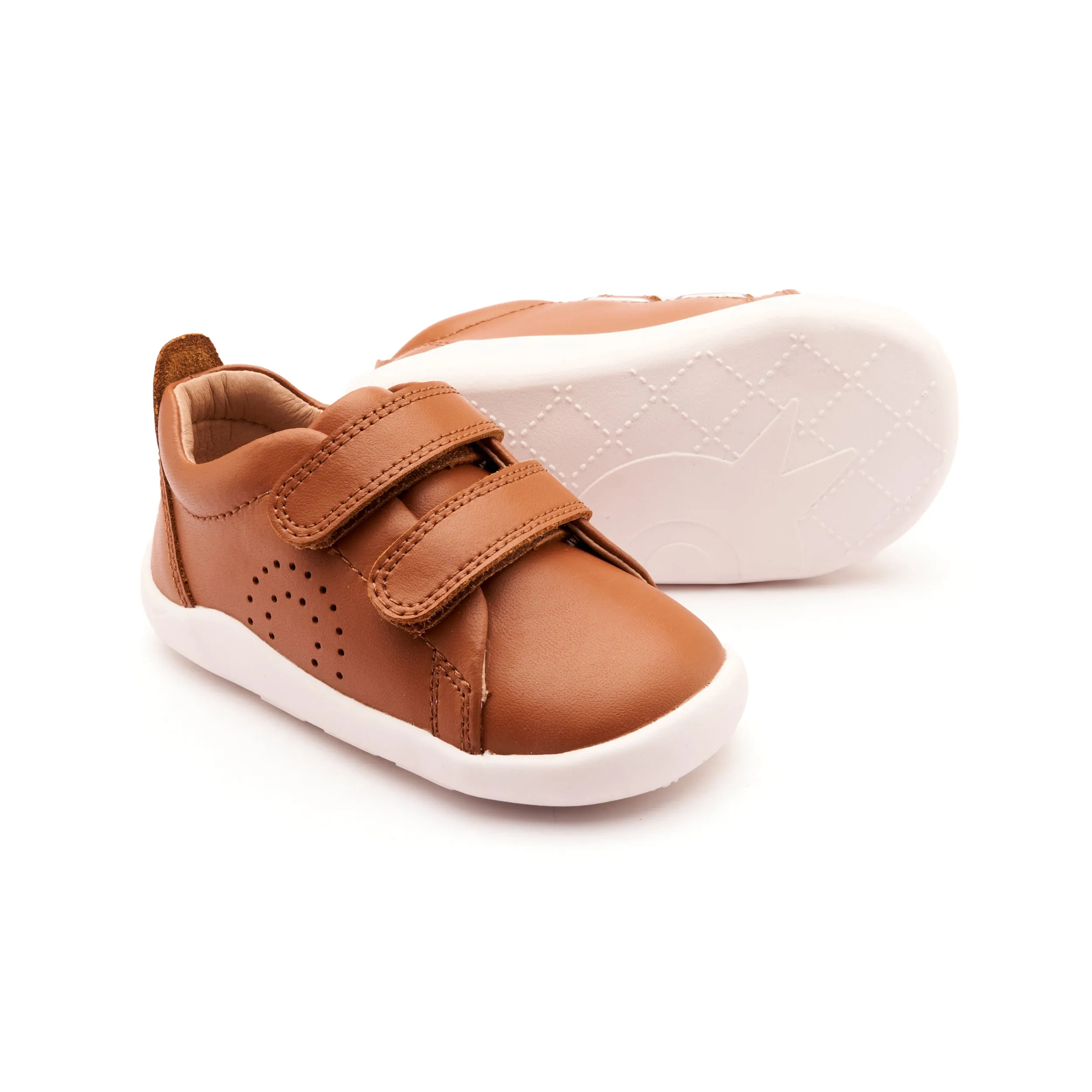 Old Soles Boy's 8056 Little Tot Casual Shoes - Tan / White Sole