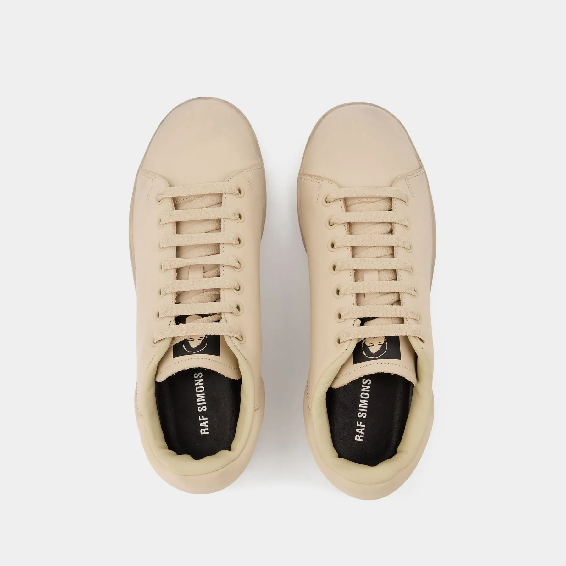 Orion Sneakers in Beige Leather