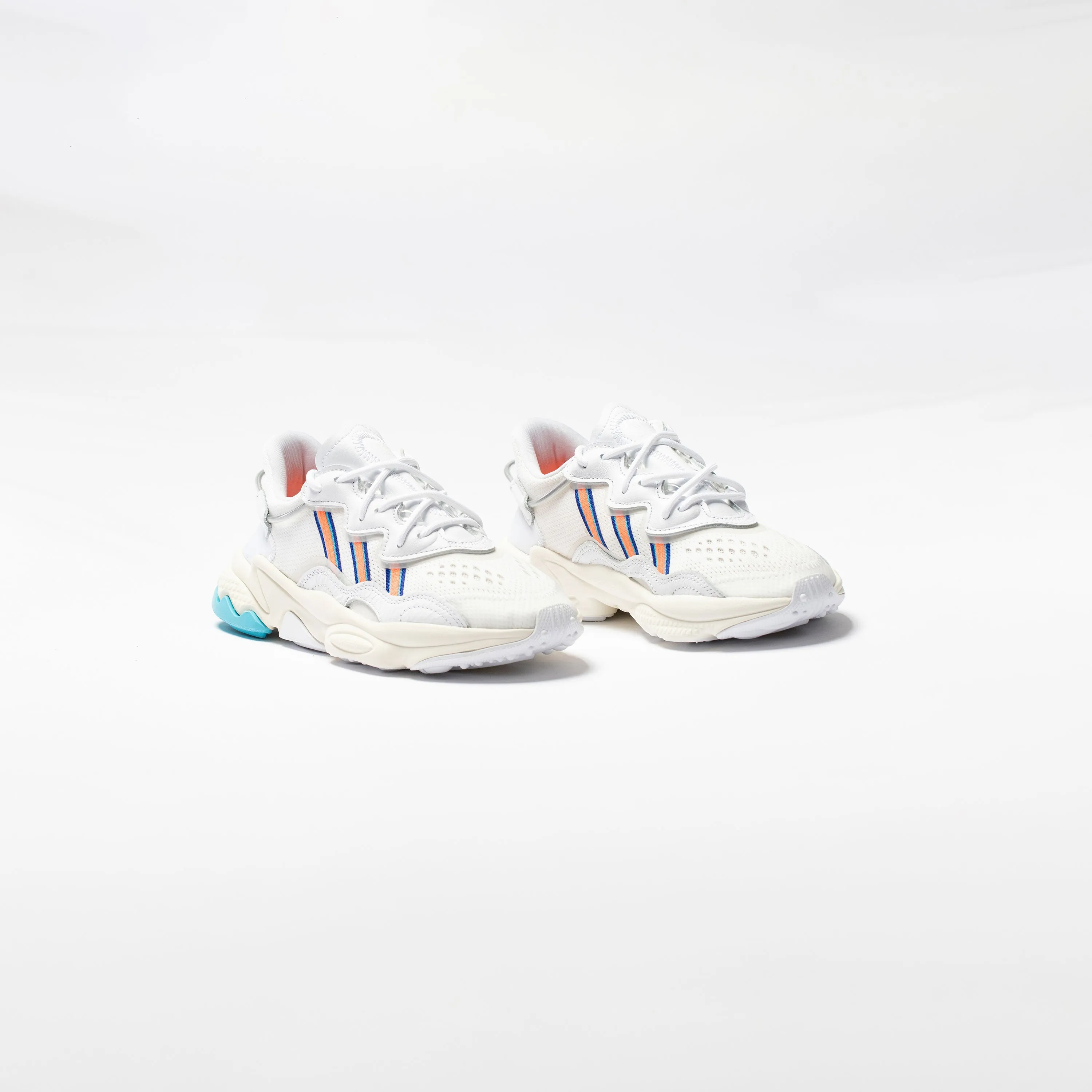 Ozweego W Womens Lifestyle Shoe - White/Signal Coral/Blue Glow