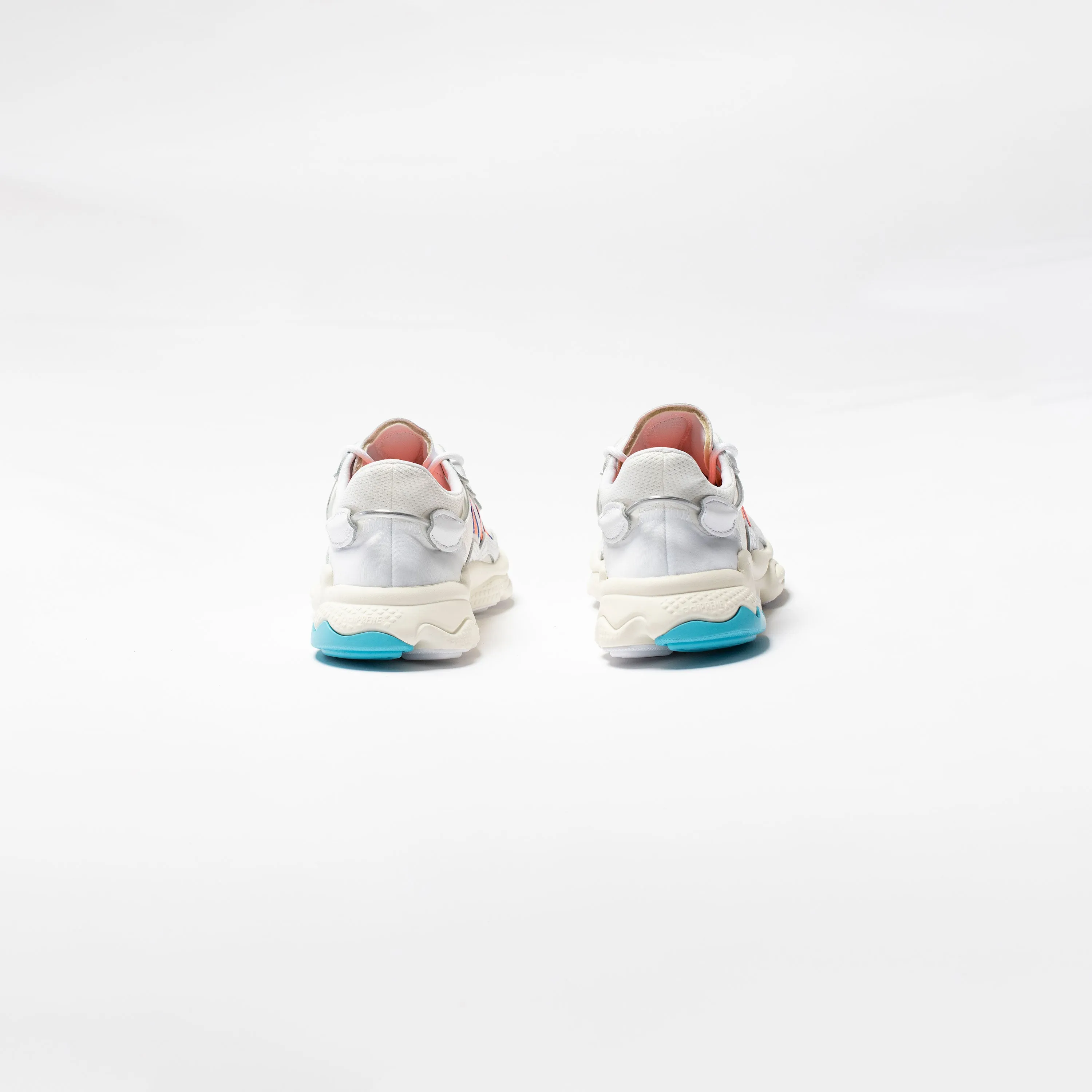 Ozweego W Womens Lifestyle Shoe - White/Signal Coral/Blue Glow