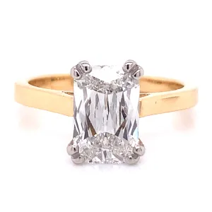 Paige - 18ct Yellow Gold Laboratory Grown 2.15ct Askoka Cut Engagement Ring