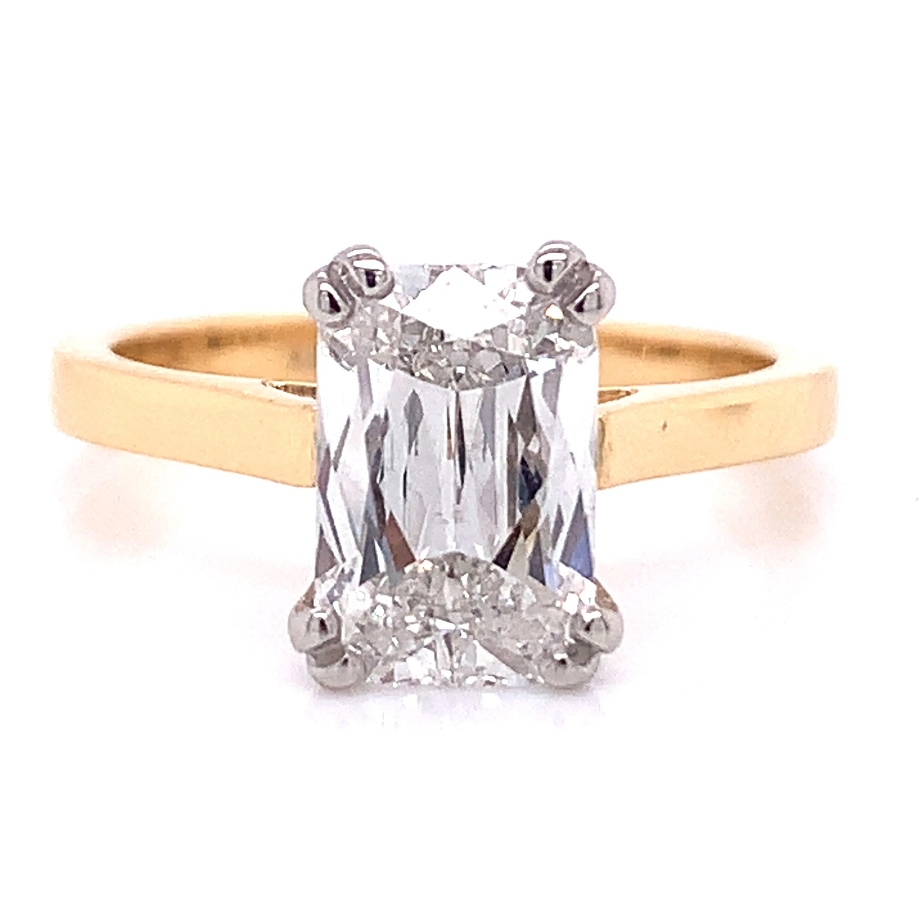 Paige - 18ct Yellow Gold Laboratory Grown 2.15ct Askoka Cut Engagement Ring