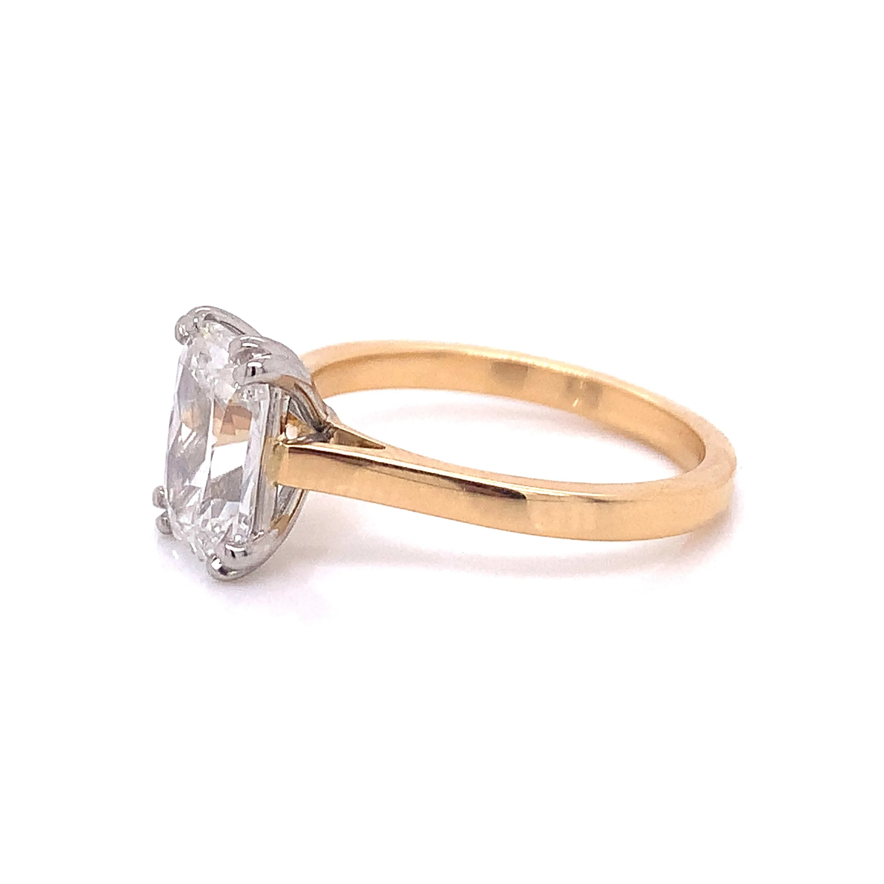 Paige - 18ct Yellow Gold Laboratory Grown 2.15ct Askoka Cut Engagement Ring