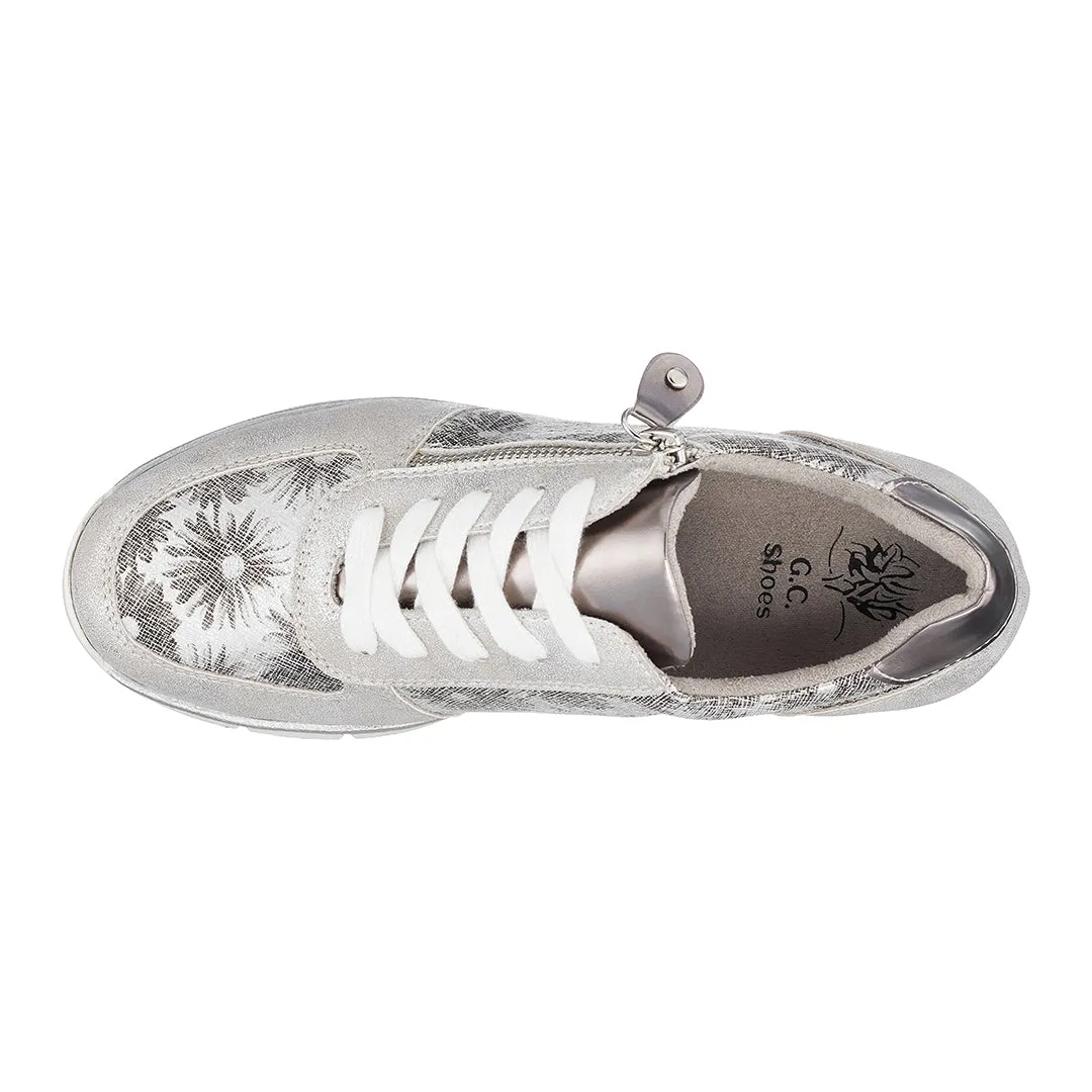 Palmer Silver Print Sneakers