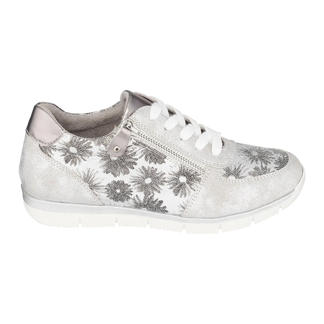 Palmer Silver Print Sneakers