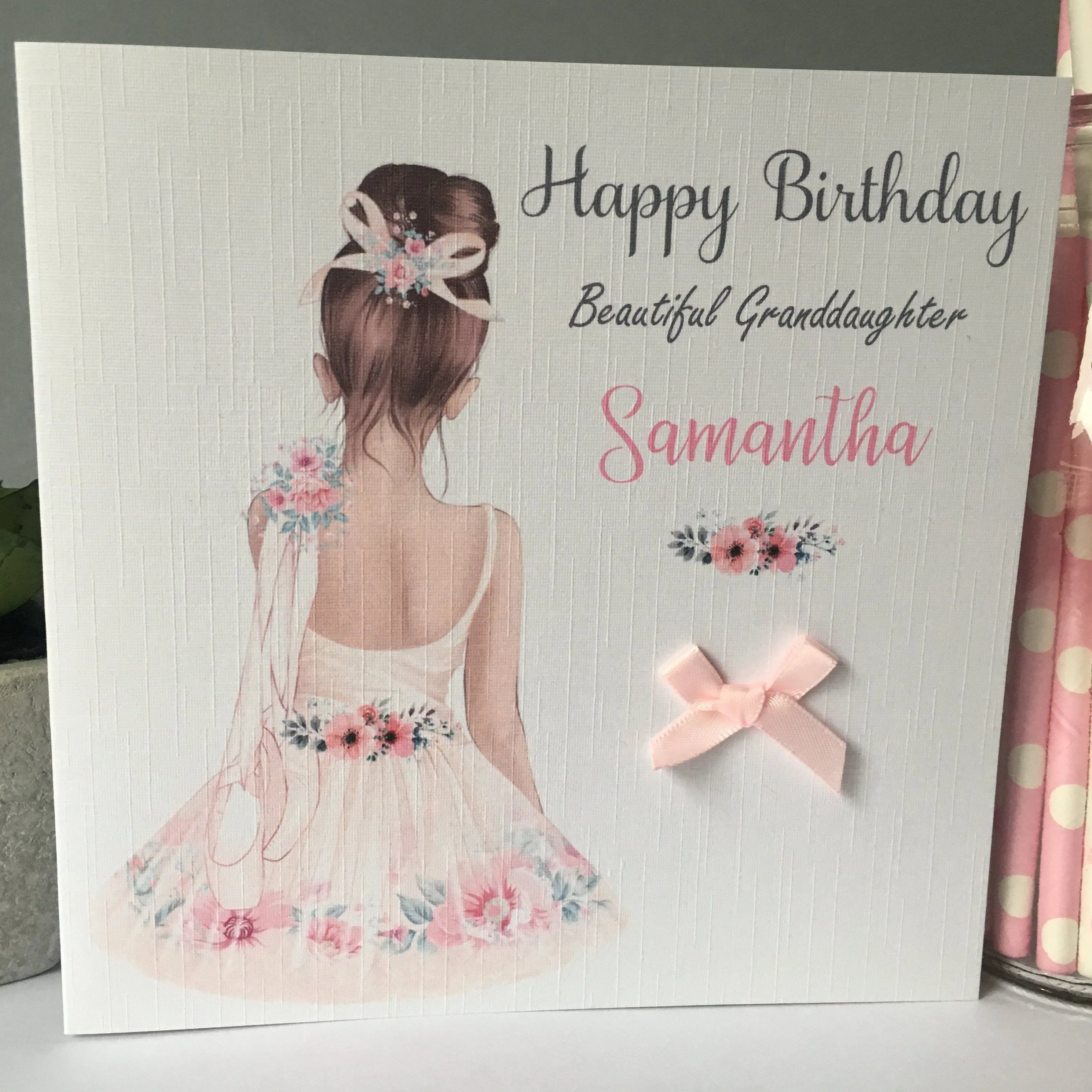 Personalised Birthday Card Ballet Girl