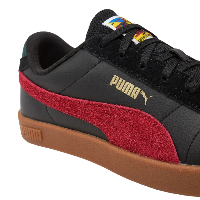 Puma scarpa sneakers da adulto Club II Year Of Sports 397446-01 nero-rosso