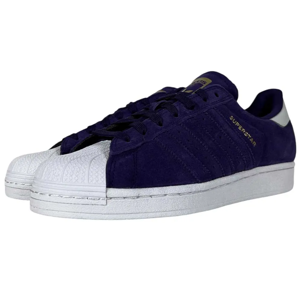 Purple Zero Gold Superstar ADV Adidas Skateboarding Suede Shoes Reflective Badging