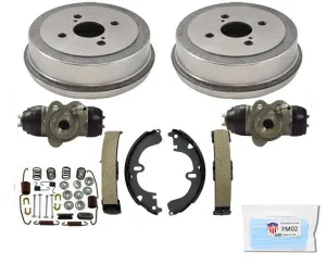 Rear Drums Shoes Spring Kit Wheel Cylinder Fits Toyota Corolla 1994-2002 Non-ABS