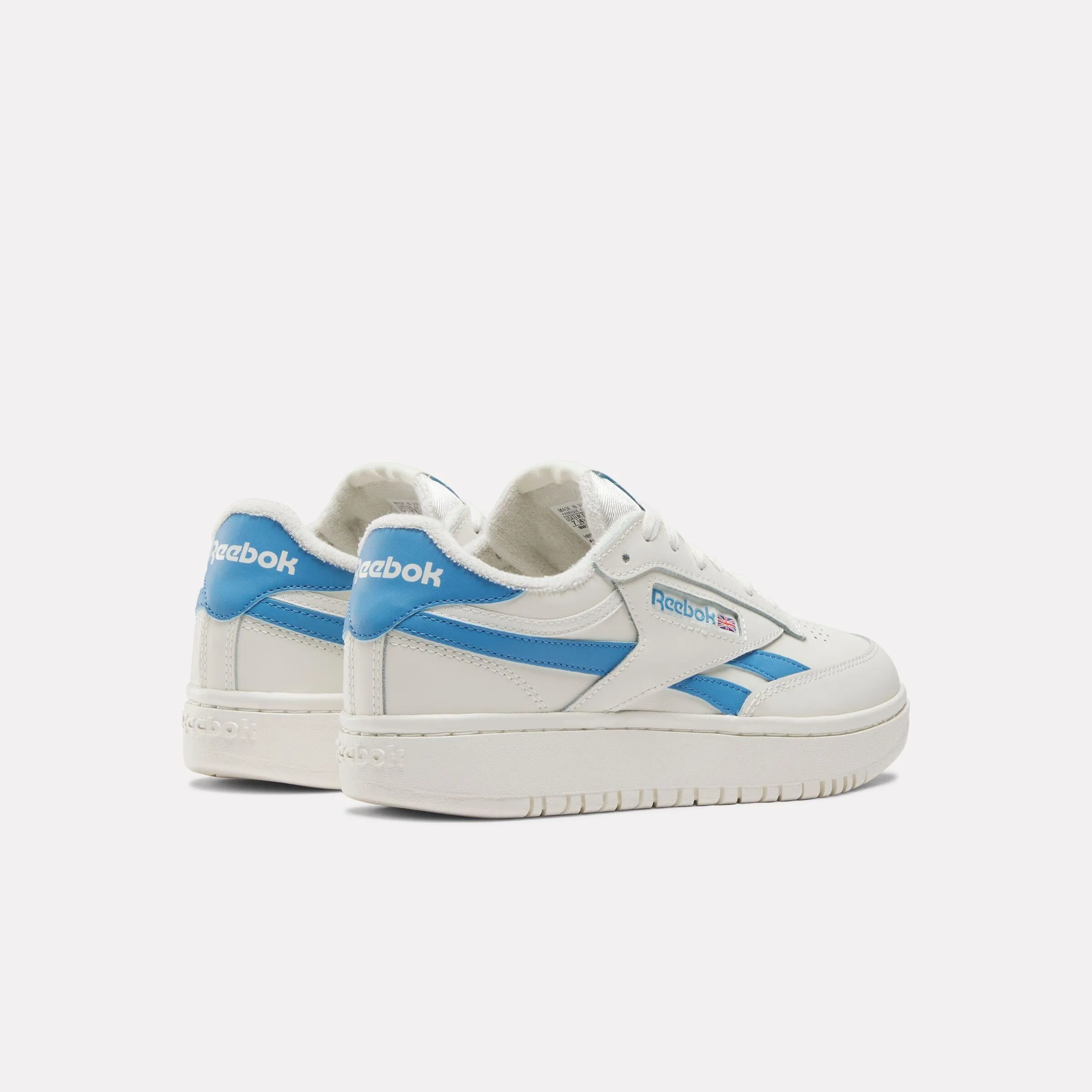 Reebok Footwear Women Club C Double Revenge Shoes CHALK/CHALK/ESSENTIAL BLUE