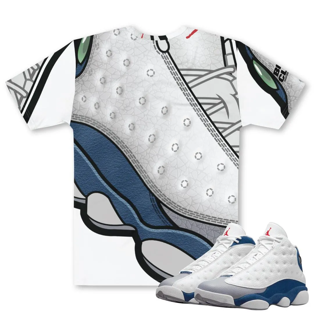 Retro 13 French Blue Shirt to match