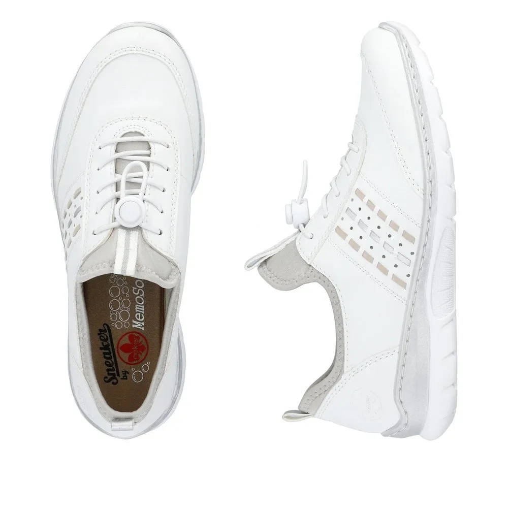 Rieker L3259 Ladies Shoes White