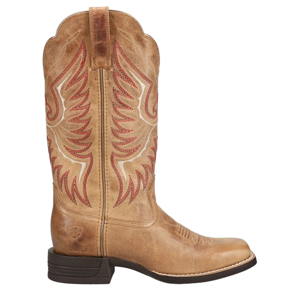 Rockdale Embroidery Square Toe Cowboy Boot