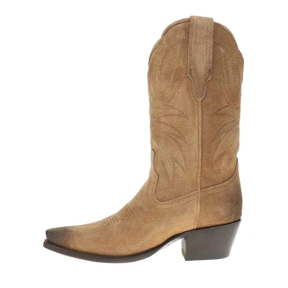 Sadie Embroidered Snip Toe Pull On Cowboy Boots