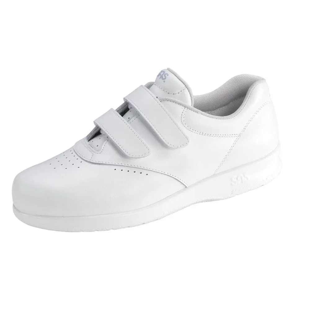 SAS Women's Me Too Velcro Walking Sneaker White