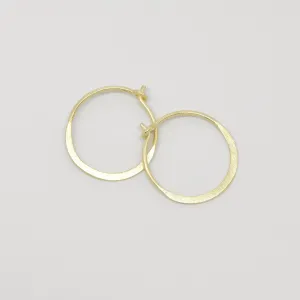 Satin Flat Hoops