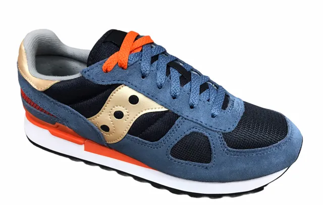 Saucony Original scarpa sneaker da uomo Shadow S2108-788 blu orancio