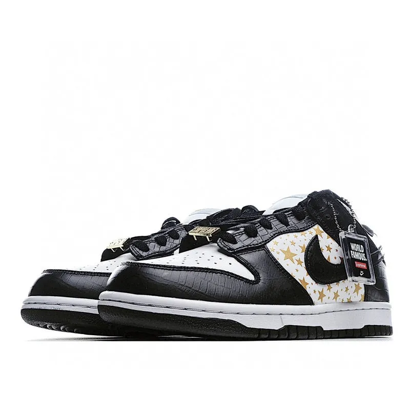 SCHNIKE SB DUNK Baja X Supremo Unisex Hombres Mujeres Zapatillas De Deporte Zapatos De Skate Zapatos