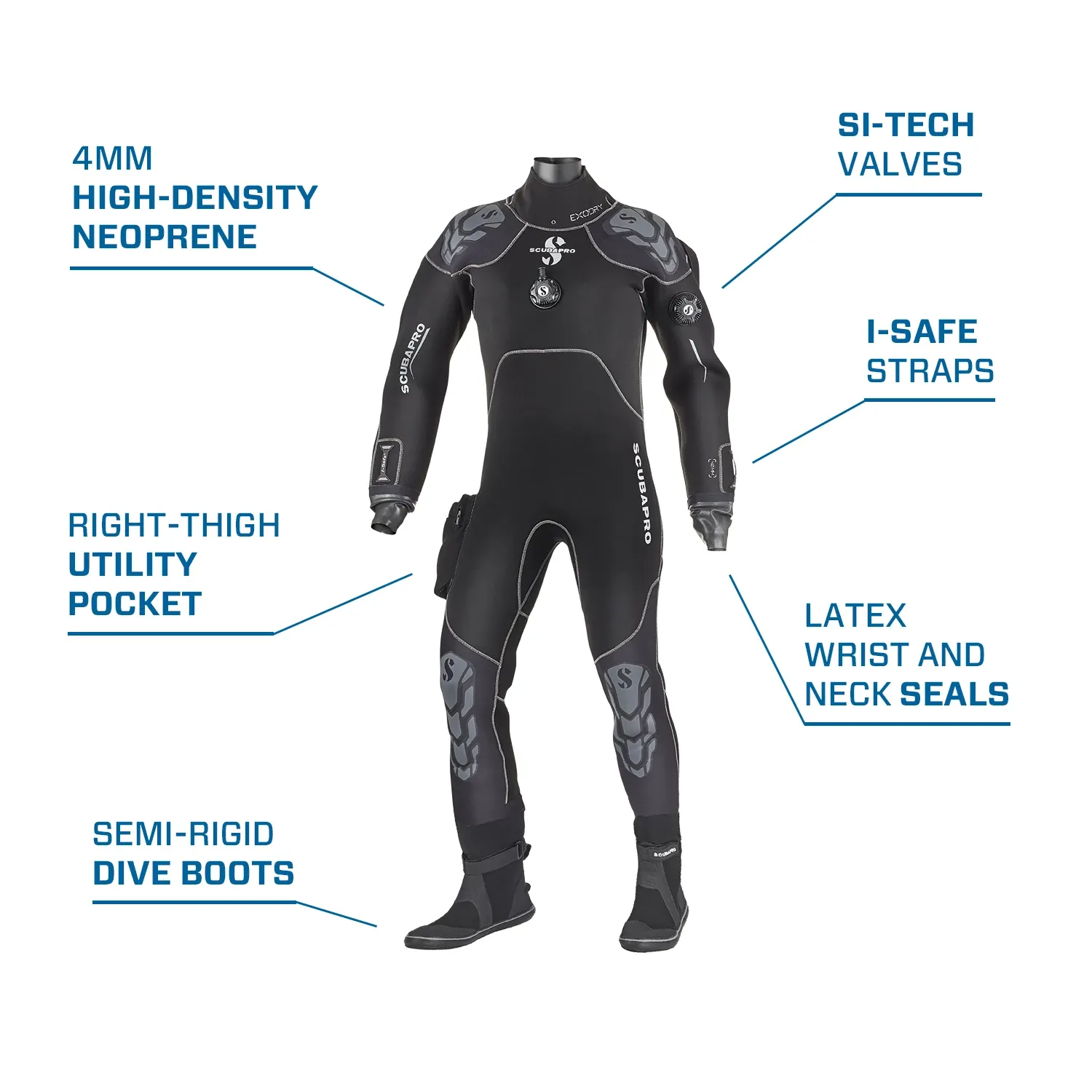 SCUBAPRO - Exodry Drysuit, 4mm, Men