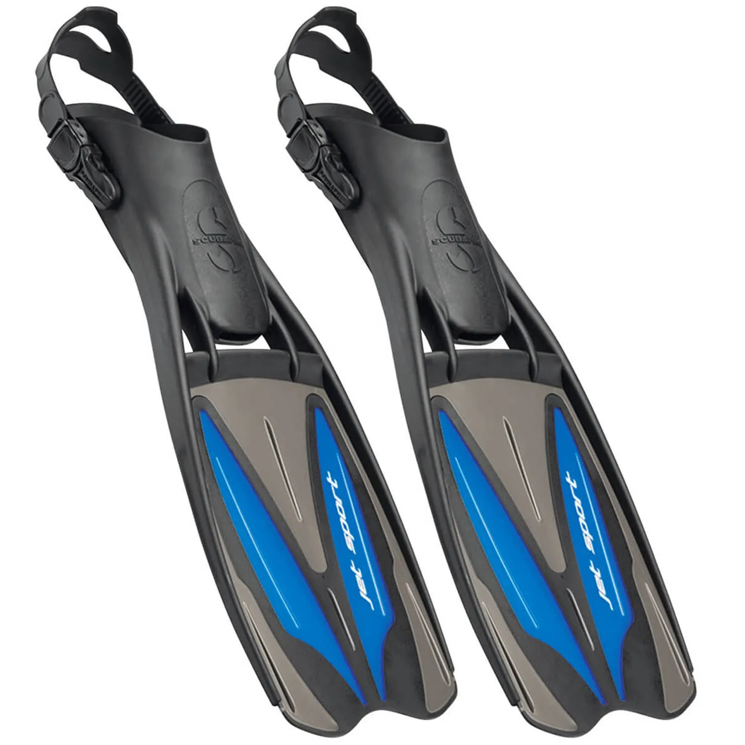 Scubapro Jet Sport Adjustable Open Heel Scuba Diving Fins